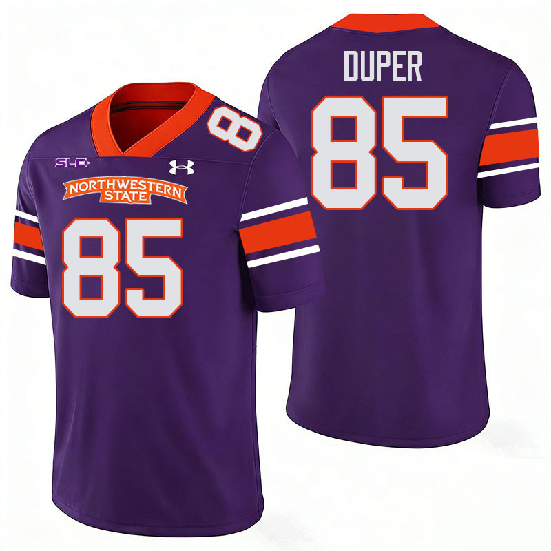 Northwestern State Demons #85 Mark Duper College Football Jerseys,Uniforms Stitched-Purple
